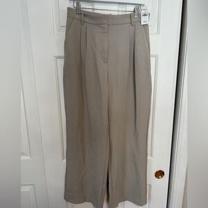 Abercrombie & Fitch Tan Wide-Leg Pants